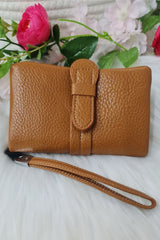 Front Strap Folded Buckle Hand Bag