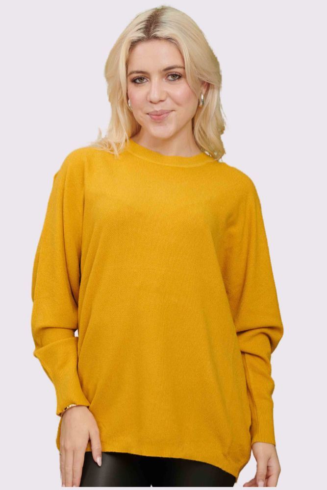 Plain Knitted Soft Feel Jumper