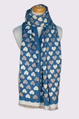 Heart Print Scarves