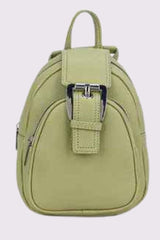 Zipped Backpack Buckle Bag