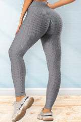 Women High Waisted Honey Comb Leggings