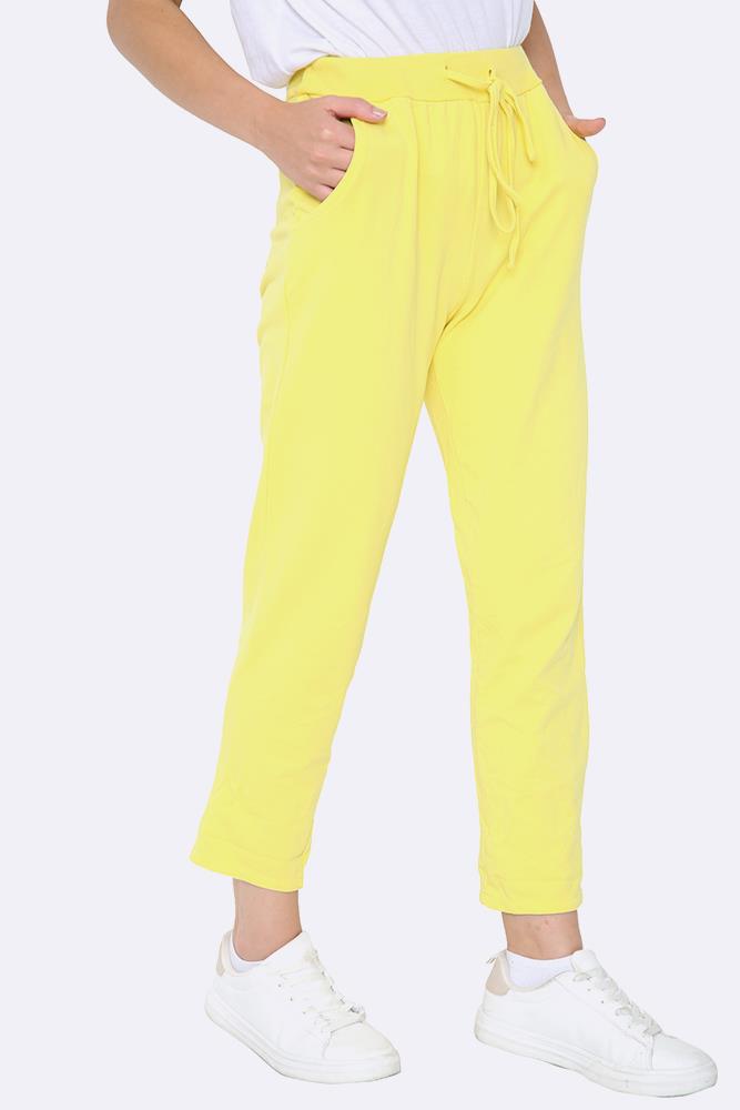 Lily-rose Italian Plain Drawstring Pocket Trousers