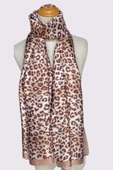 Leopards Print Lace Detail Scarves