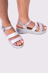 Foil Buckle Strap Sandal