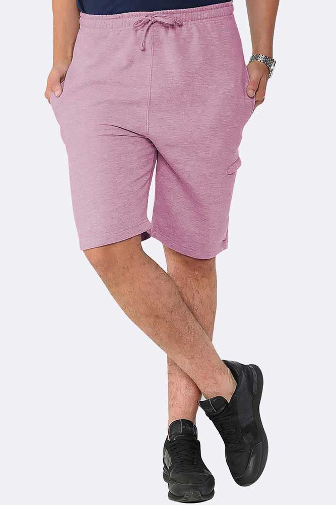 Men Drawcord Side Zipper Plain Shorts