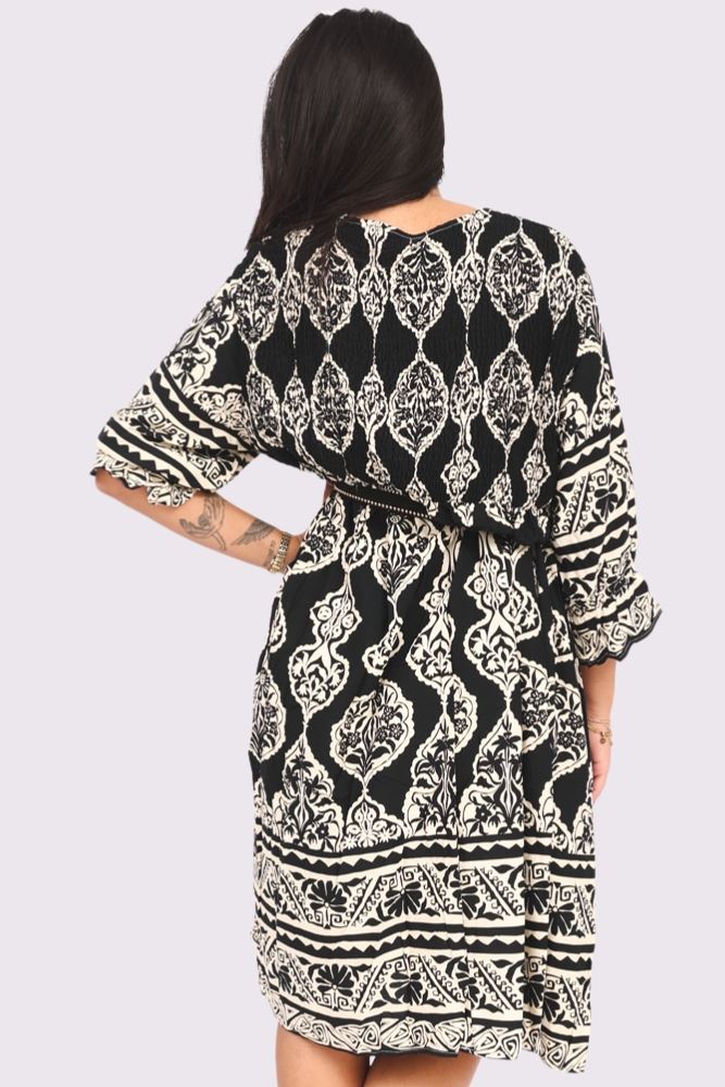 Aztec Print Dress