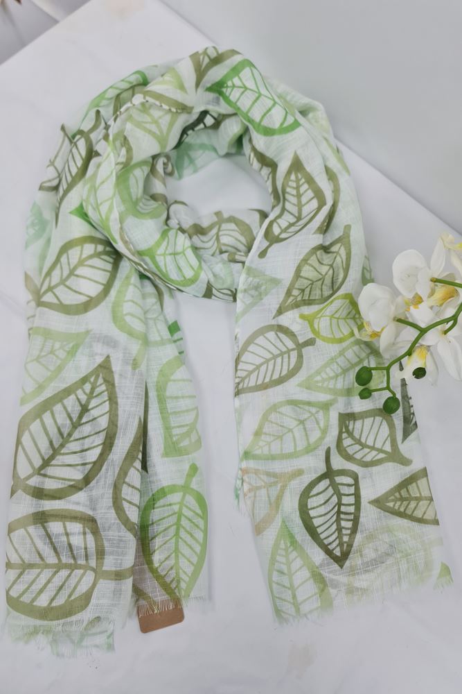 Leaves Print Scarves