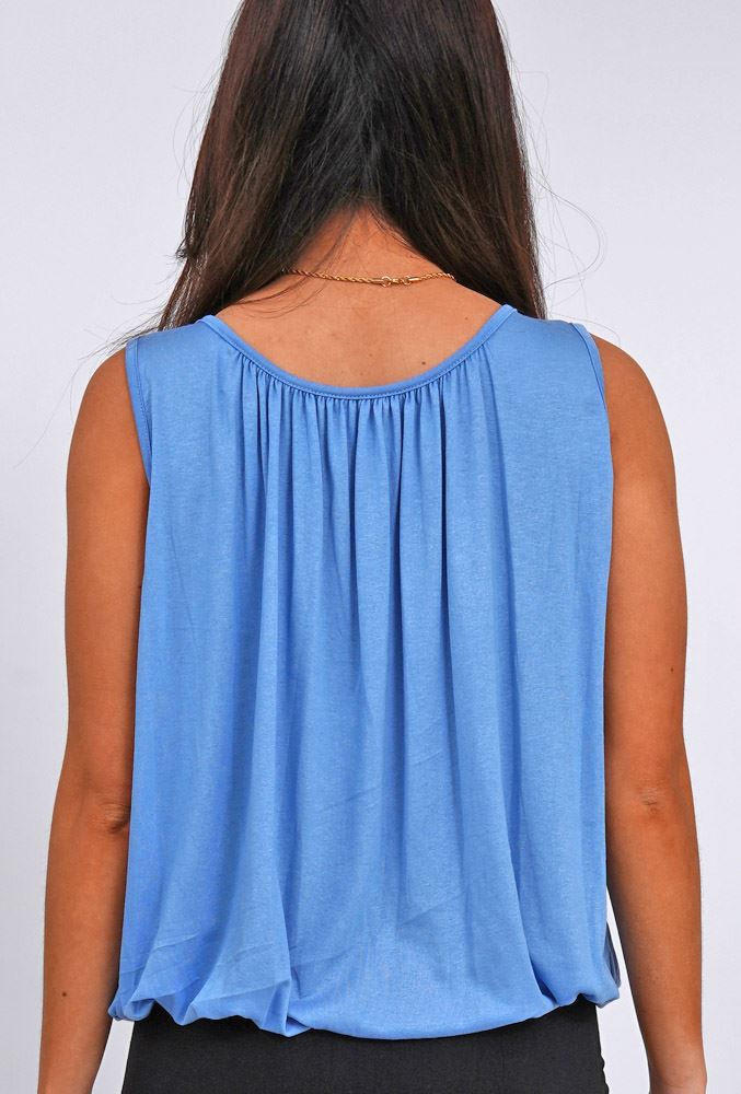 Plain Elasticated Hem Top