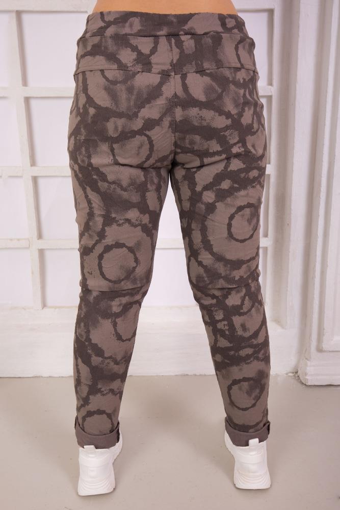 Tie Dye Print Viscose Trouser