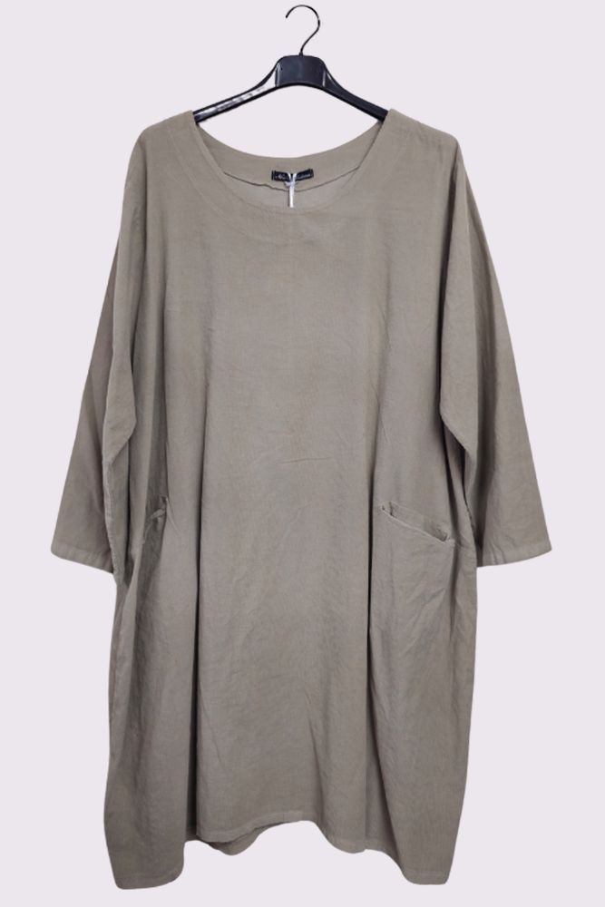 Corduroy Pocket Dress