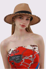 Wide Brim Straw Panama Hat