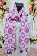 Abstract Print Tassel Scarves