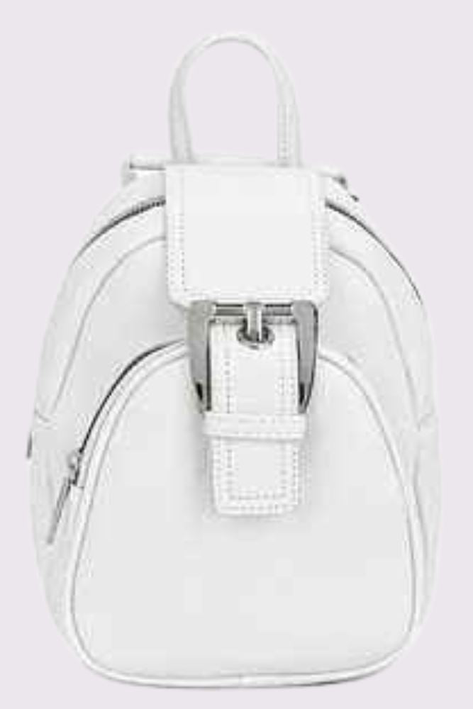 Zipped Backpack Buckle Bag