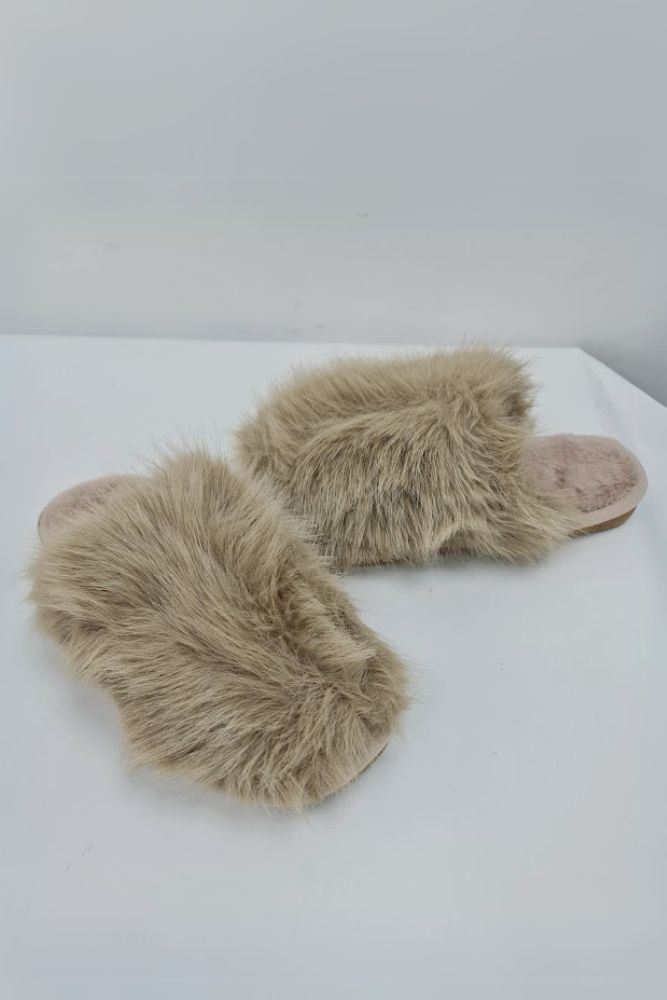 Faux Fur Comfy Mules Slipper