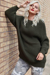 Italian Knitted Gathered Waist & Cuff Jumper