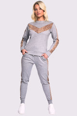 Snake Print Side Panel Loungwear Tracksuit