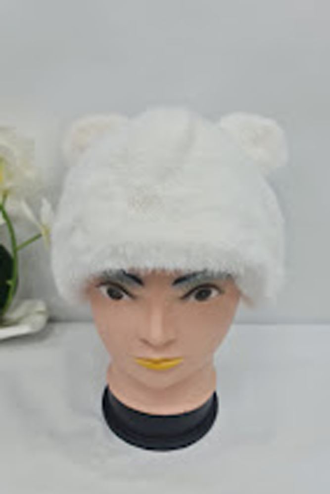 Bear Ear Faux Fur Hat