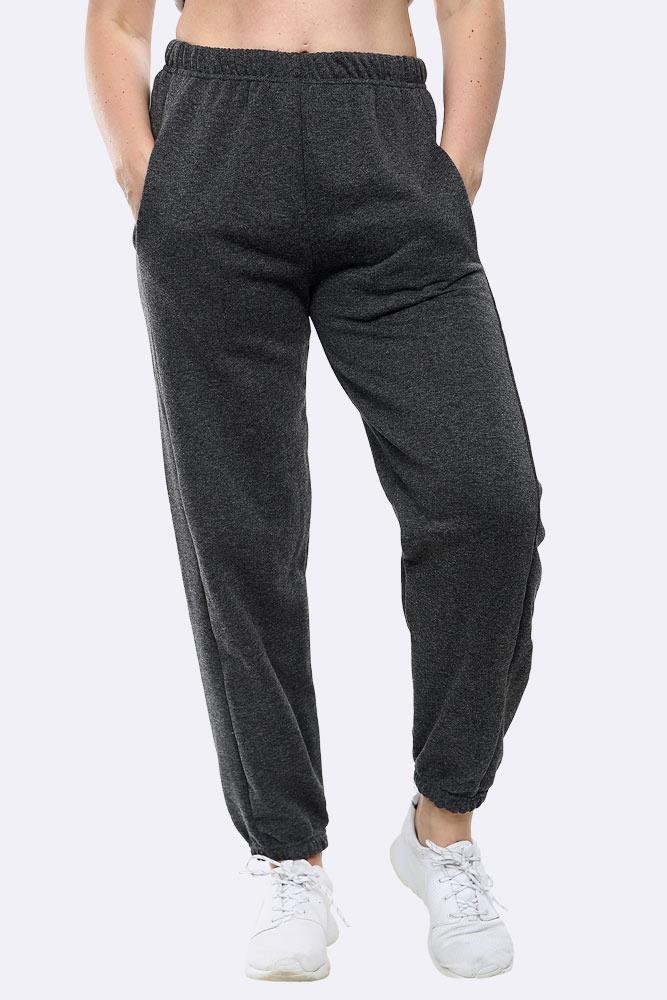 Kids Plain Fleece Full Length Jogging Bottom