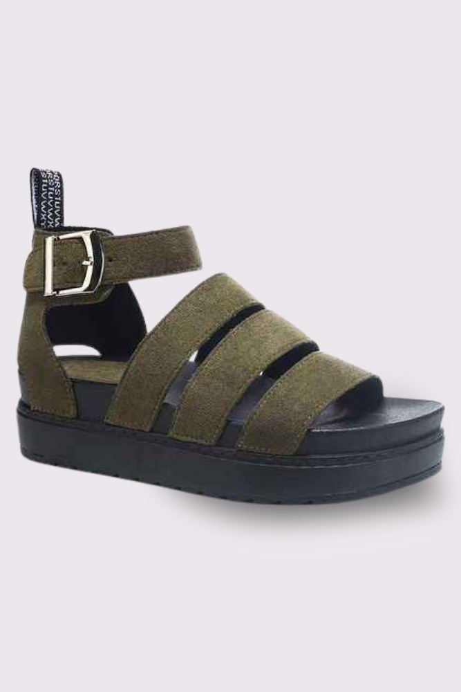 Side Buckle Strap Chunky Sandal