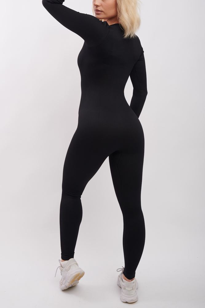 Ribbed Seamless Nylon Jumpsuit