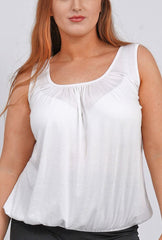 Plain Elasticated Hem Top