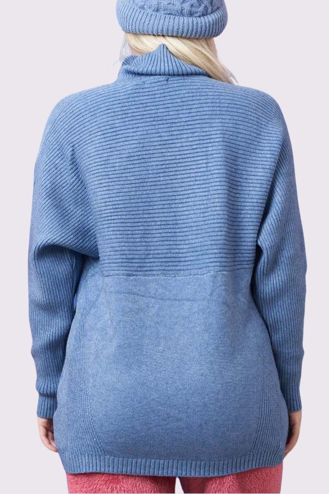 Plain Ribbed Collar Jumper