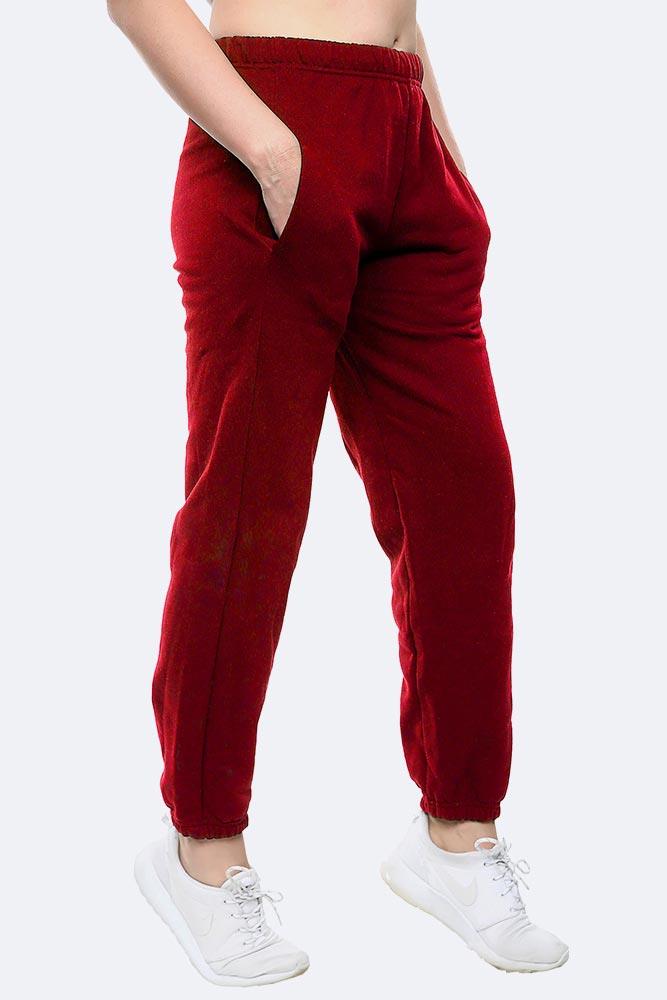 Kids Plain Fleece Full Length Jogging Bottom