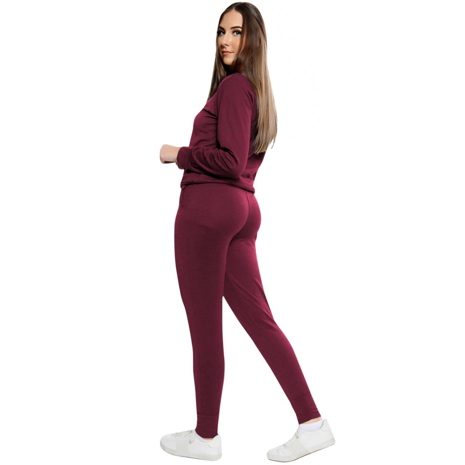 Plain Crop Top Loungwear Tracksuit