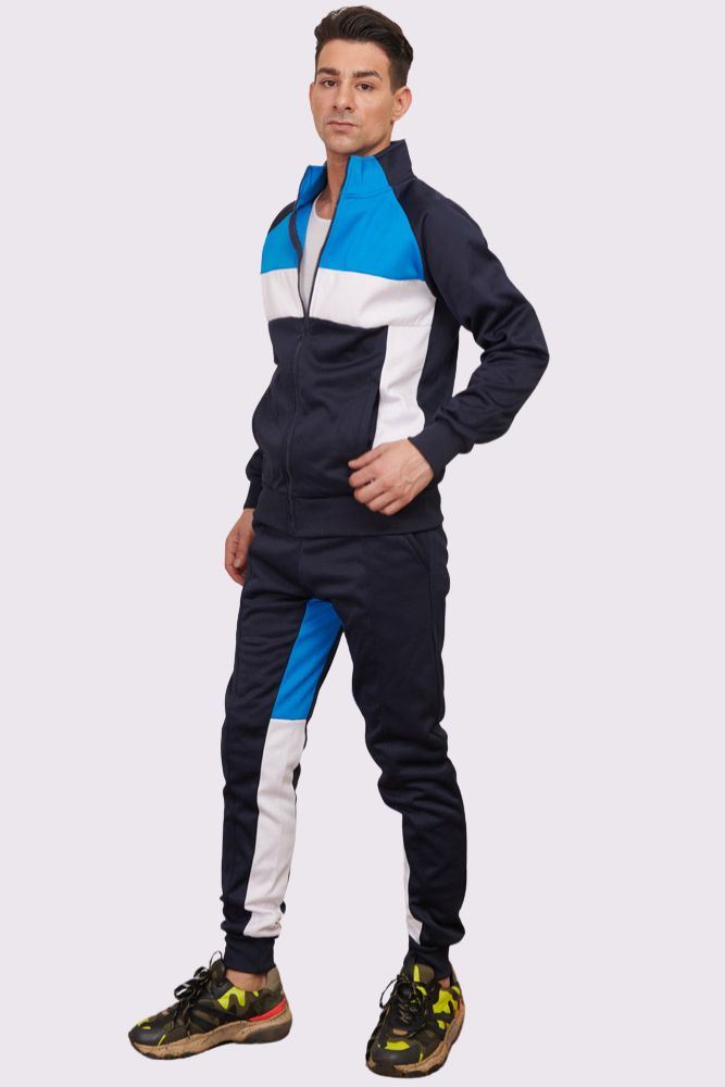 Panelled Zip-through Collared Tracksuit