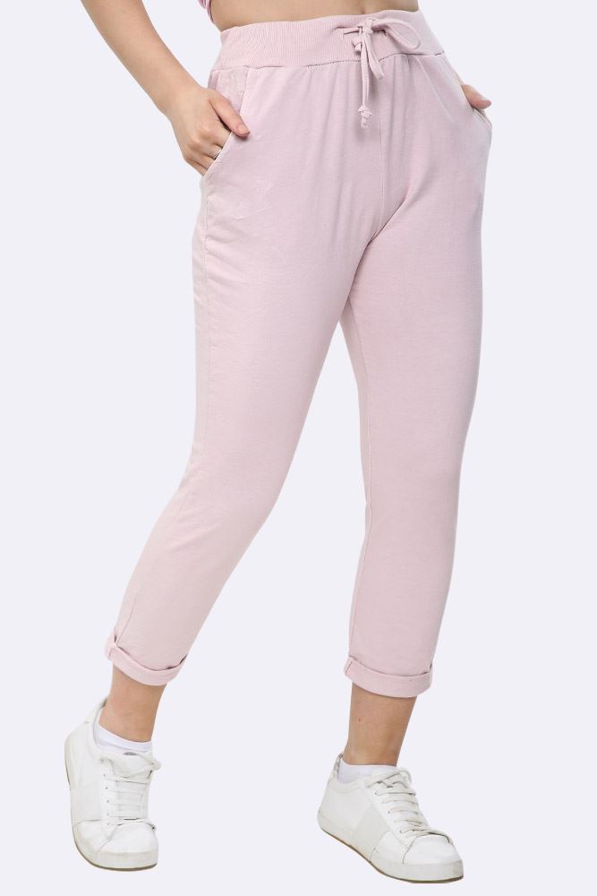 Lily-rose Italian Plain Drawstring Pocket Trousers