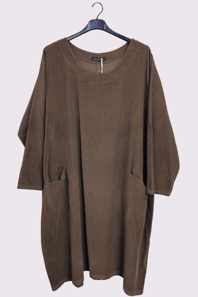 Corduroy Pocket Dress