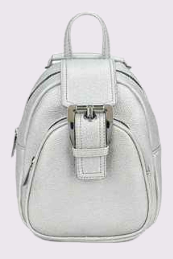 Zipped Backpack Buckle Bag