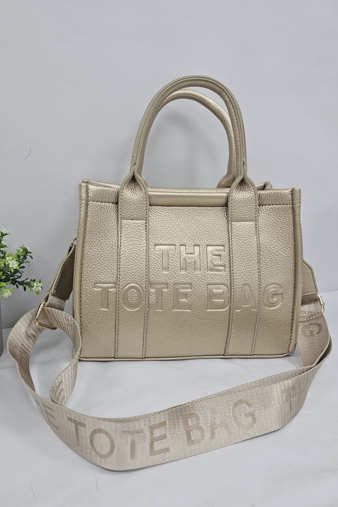 Two Handle Tote Shoulder Bag