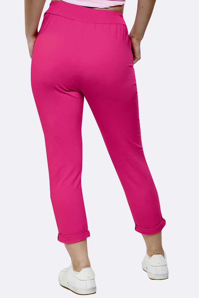 Lily-rose Italian Plain Drawstring Pocket Trousers