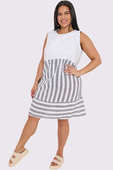 Two Tone Cotton Dress