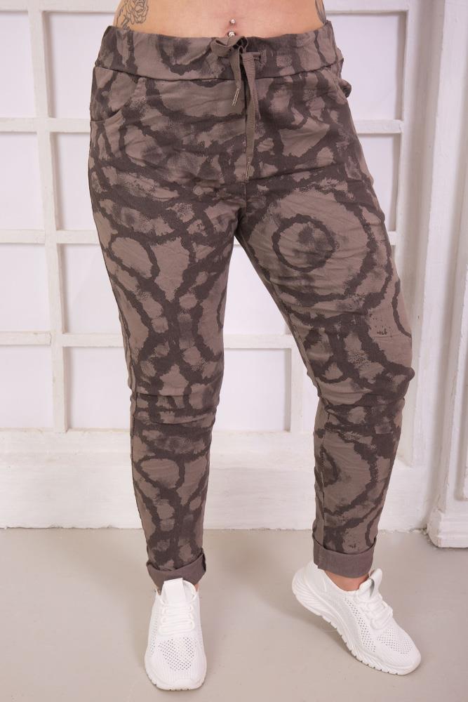 Tie Dye Print Viscose Trouser