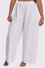 Elasticated Waistband Palazzo Trousers