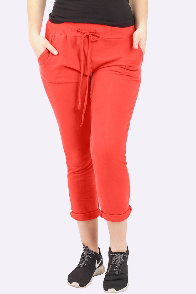 Lily-rose Italian Plain Drawstring Pocket Trousers