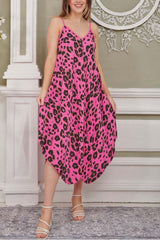 Leopard Print Viscose Dress