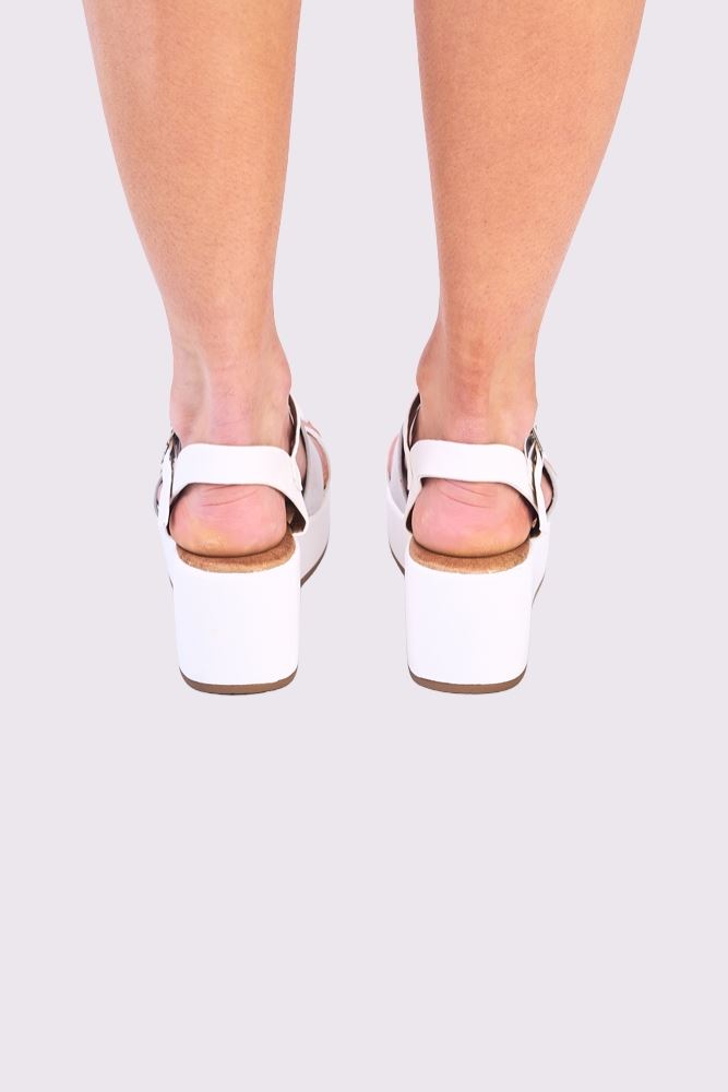 Foil Buckle Strap Sandal