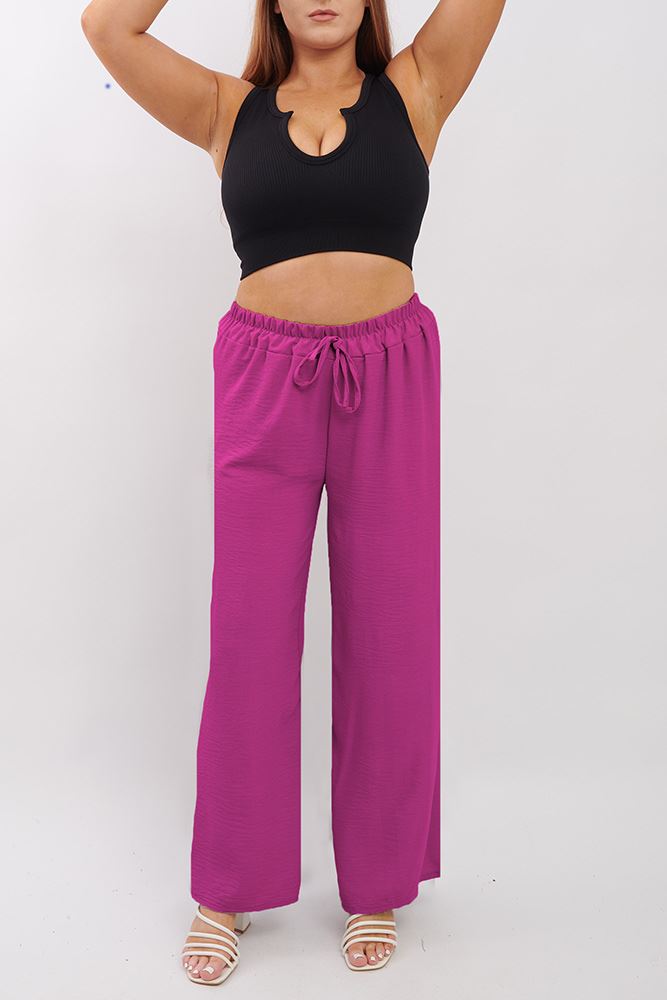 Plain Wide Leg Palazzo