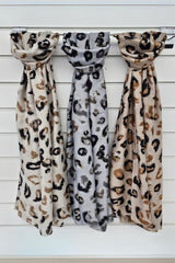 Leopard Print Soft Feel Scarves