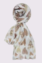 Heart Print Scarves