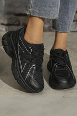 Lace Up Chunky Sole Trainer