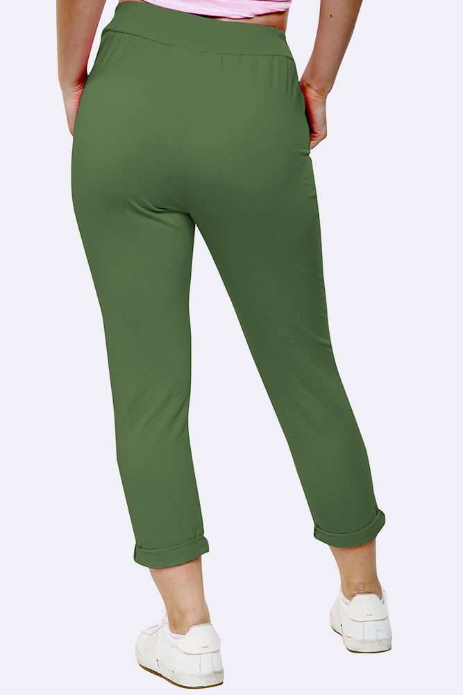 Lily-rose Italian Plain Drawstring Pocket Trousers