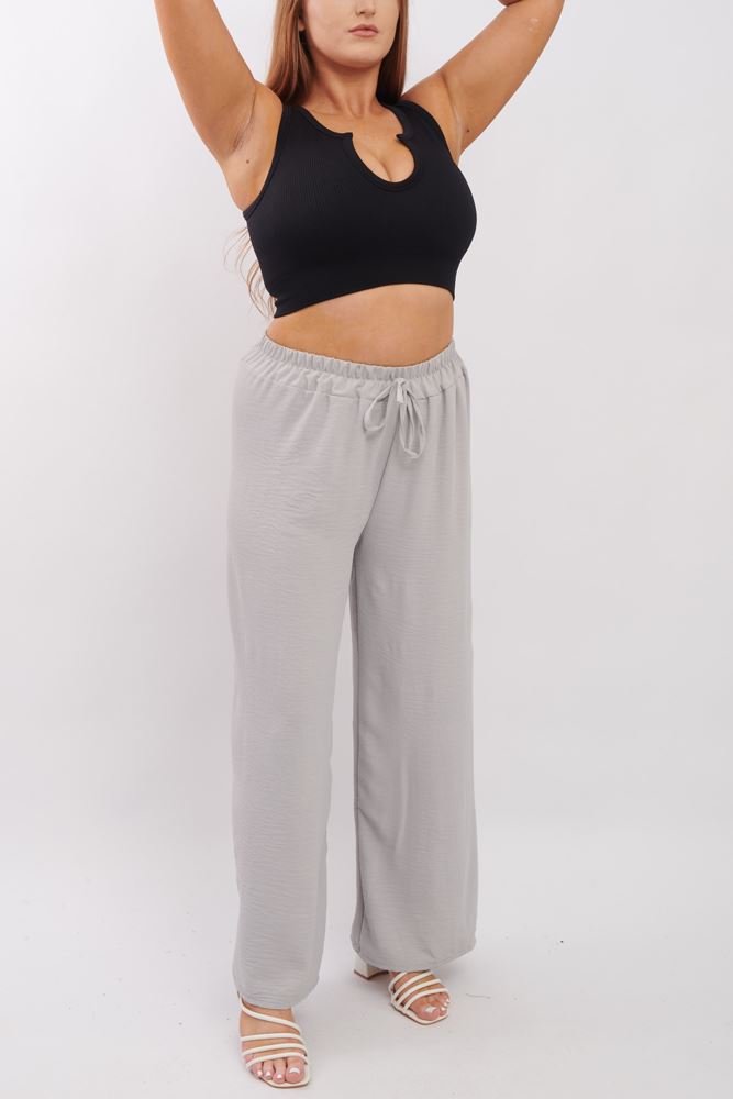 Plain Wide Leg Palazzo