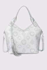 Playing Card Texture Two Handle shoulder Bag