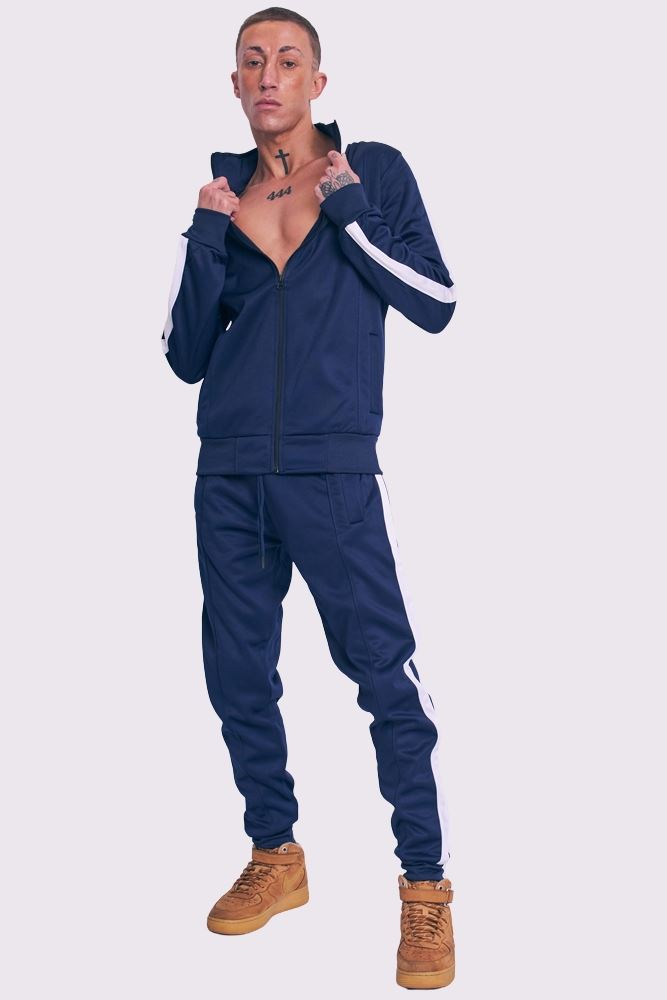 Tape Funnel Skinny Fit Tracksuit