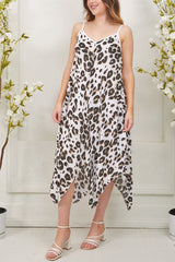 Leopard Print Viscose Dress