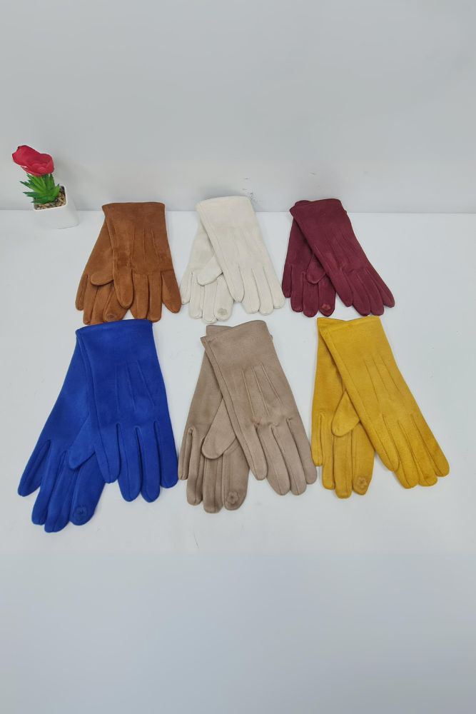 Suede Lined Soft Feel Gloves